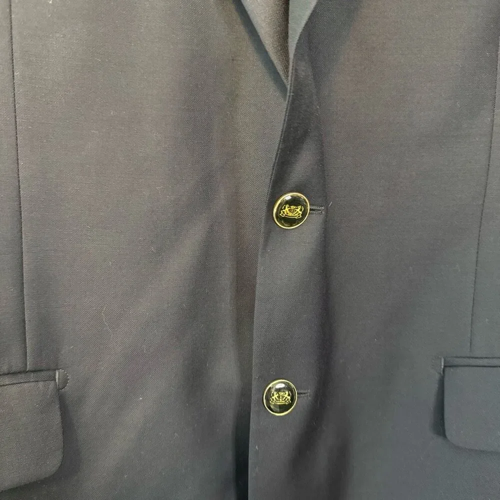 Mantoni Navy 100% Virgin Wool‎ Sport Coat Blazer Size 44L